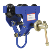 Vestil Steel Quick Install Manual Trolley 6-3/4 In. x 11-3/4 In. x 10-1/4 In. 1000 Lb. Blue QIT-1