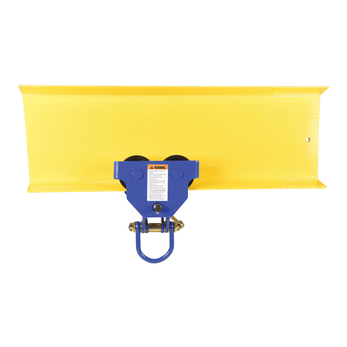 Vestil Steel Quick Install Manual Trolley 6-3/4 In. x 11-3/4 In. x 10-1/4 In. 1000 Lb. Blue QIT-1