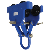 Vestil Steel Quick Install Manual Trolley 13-5/8 In. x 20-3/16 In. x 20-3/8 In. 10000 Lb. Blue QIT-8