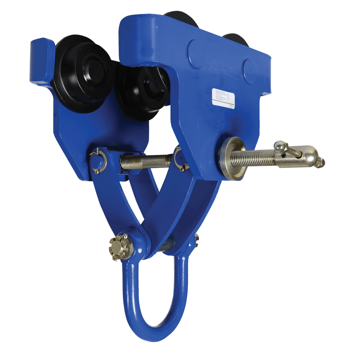 Vestil Steel Quick Install Manual Trolley 13-5/8 In. x 20-3/16 In. x 20-3/8 In. 10000 Lb. Blue QIT-8