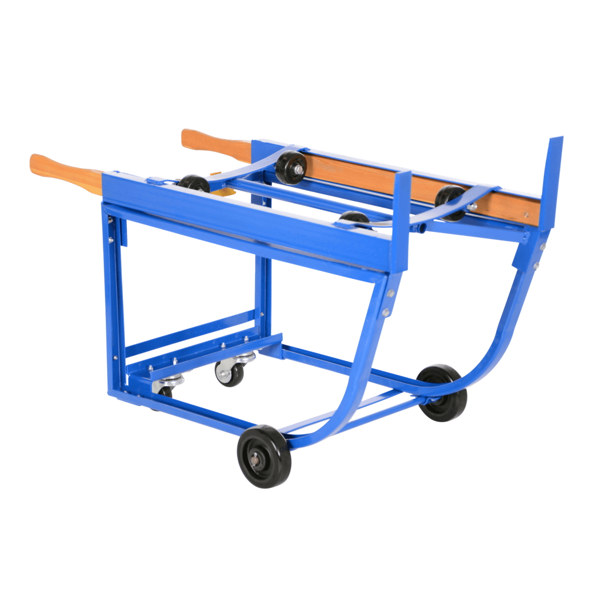 Vestil Steel Rotating Drum Cart w/ Wheels 42 In. x 19 In. x 27-1/2 In. 1000 Lb. Blue RDC-1000-5PO