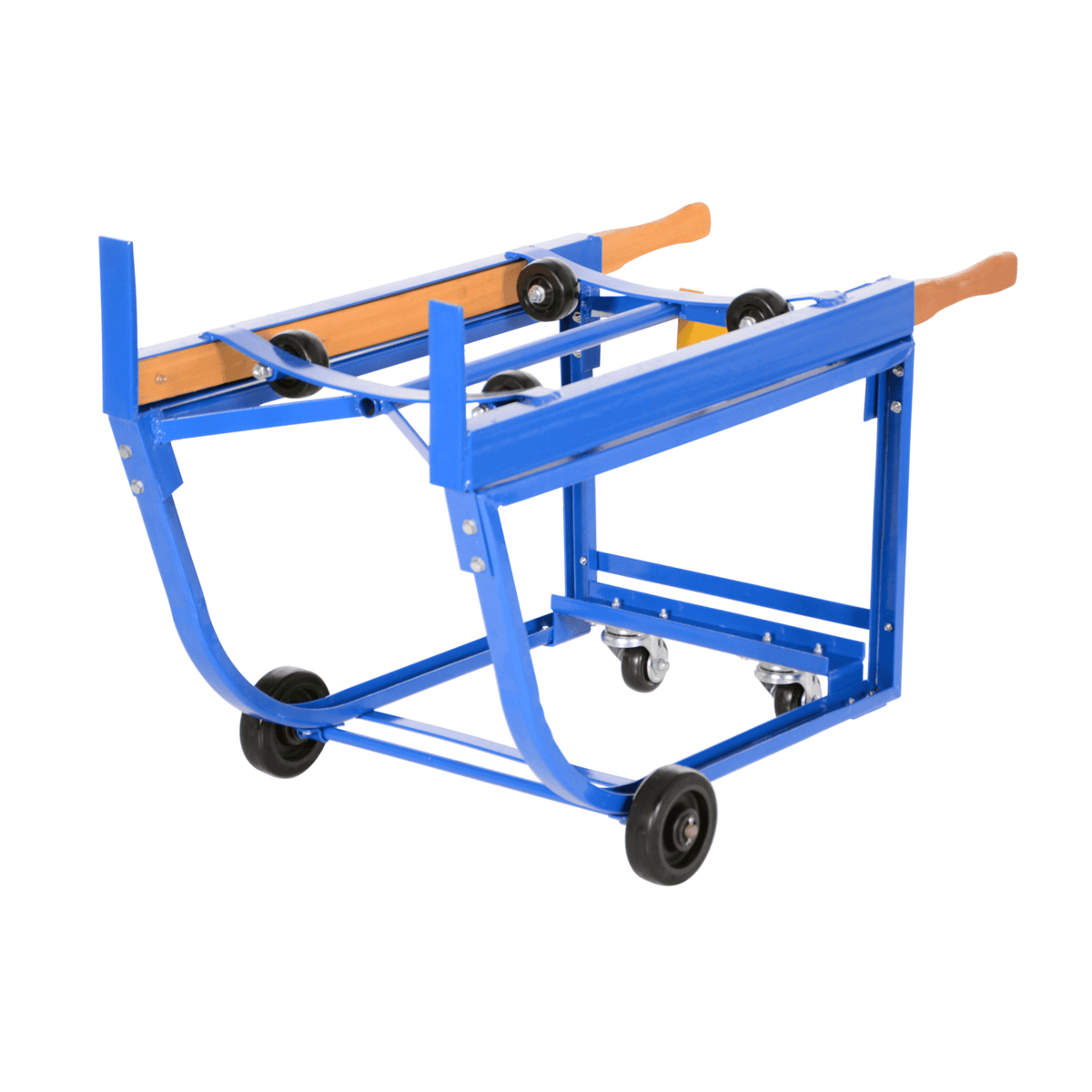 Vestil Steel Rotating Drum Cart w/ Wheels 42 In. x 19 In. x 27-1/2 In. 1000 Lb. Blue RDC-1000-5PO
