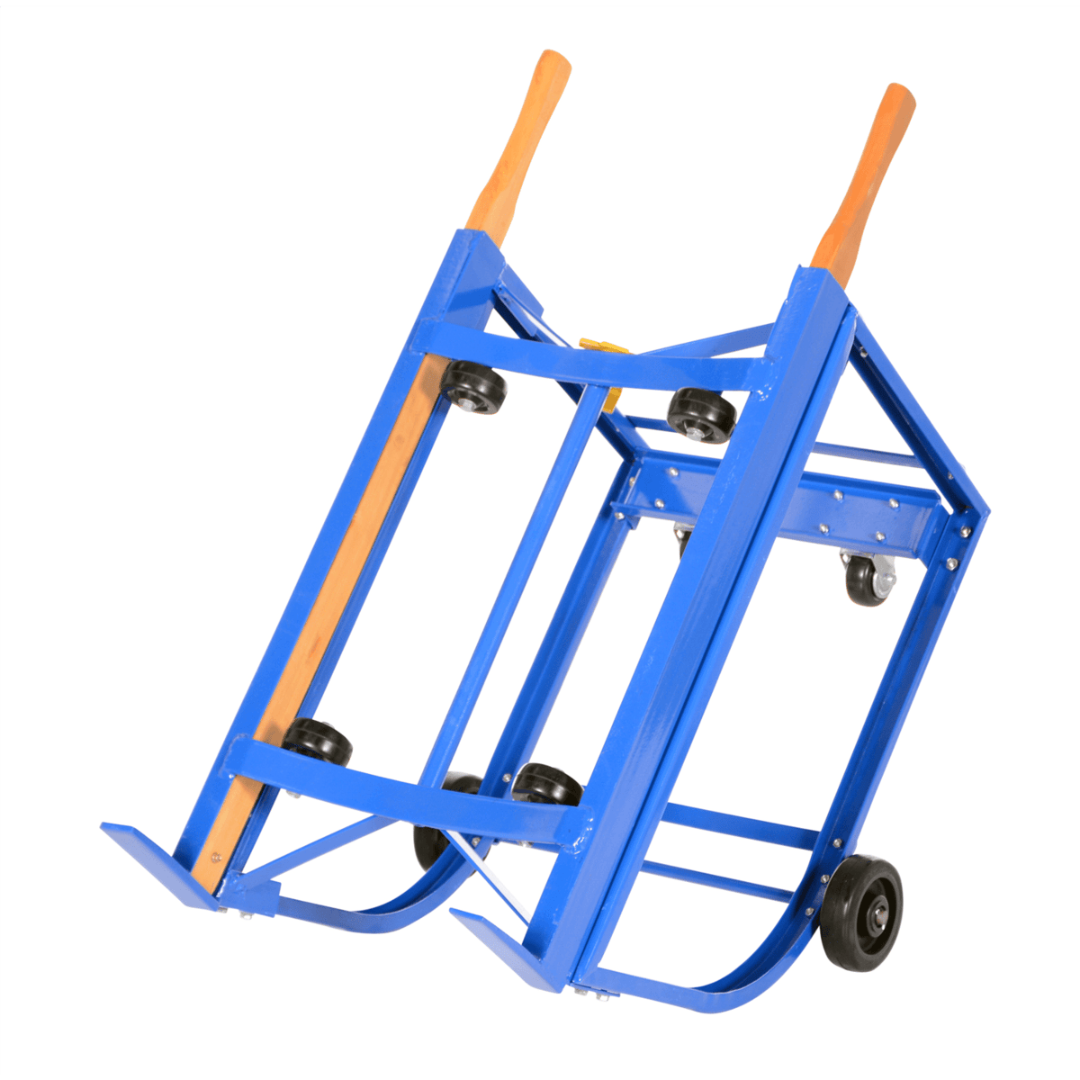 Vestil Steel Rotating Drum Cart w/ Wheels 42 In. x 19 In. x 27-1/2 In. 1000 Lb. Blue RDC-1000-5PO