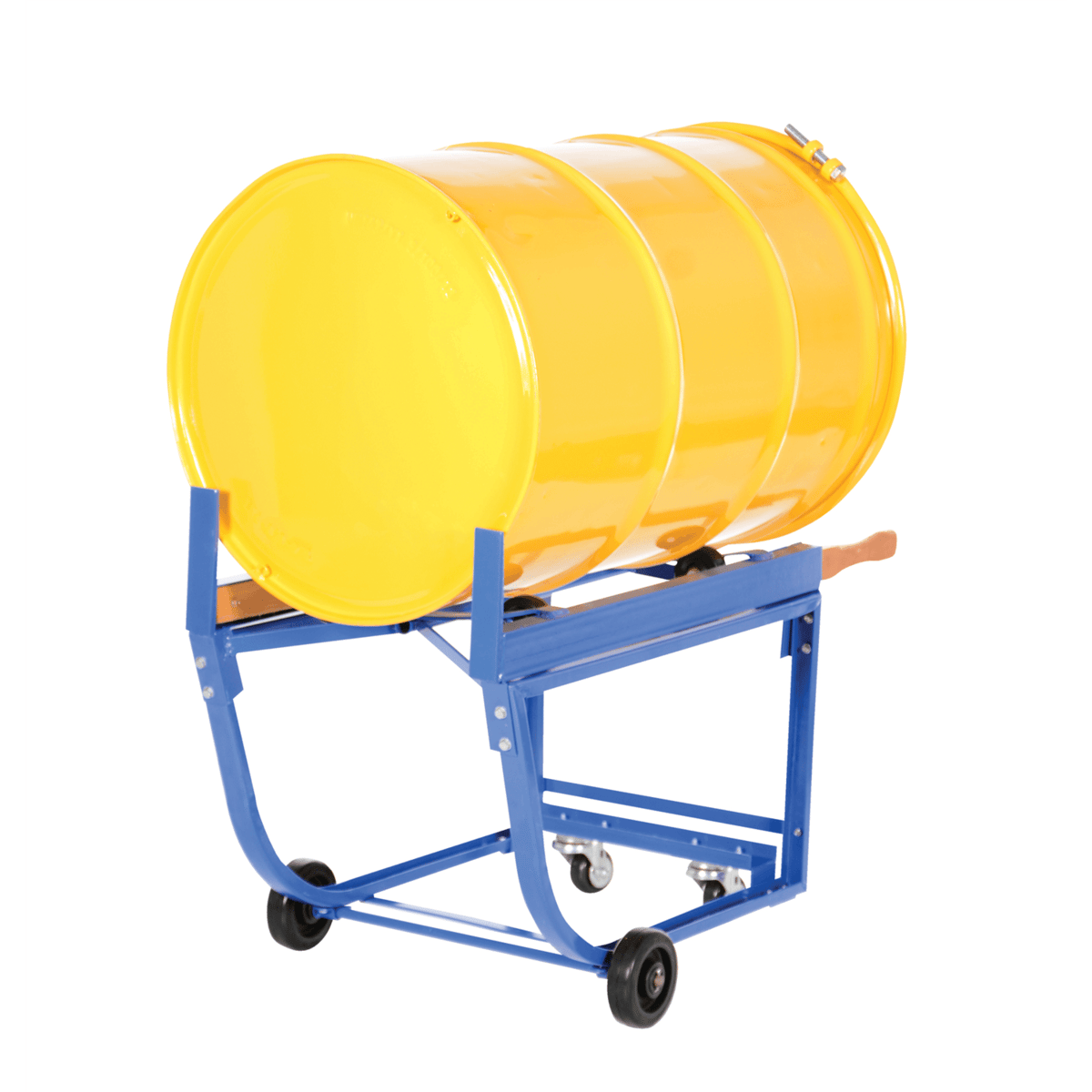 Vestil Steel Rotating Drum Cart w/ Wheels 42 In. x 19 In. x 27-1/2 In. 1000 Lb. Blue RDC-1000-5PO