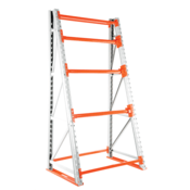 Vestil Steel Reel Rack Starter Kit 36 In. x 51-1/4 In. x 98-1/2 In. 6000 Lb. Wht/Orng/Blue RERC-438