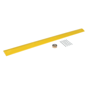 Vestil Plastic Speed Bump Asphalt Hardware 106 In. x 10 In. x 2 In. Yellow SBA-108