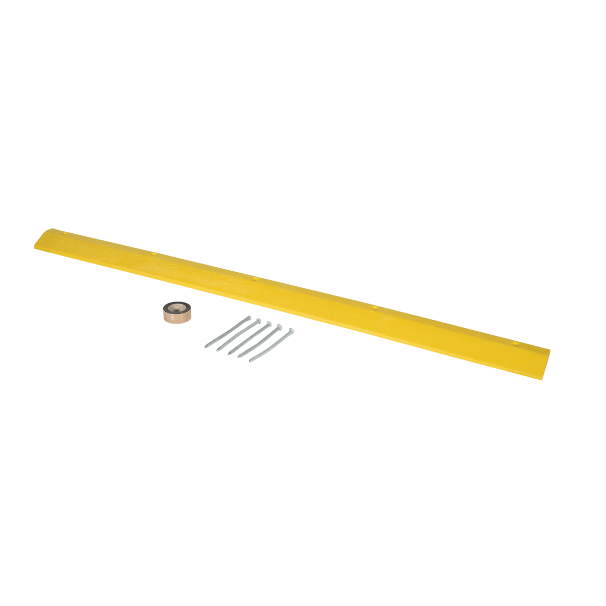Vestil Plastic Speed Bump Asphalt Hardware 106 In. x 10 In. x 2 In. Yellow SBA-108