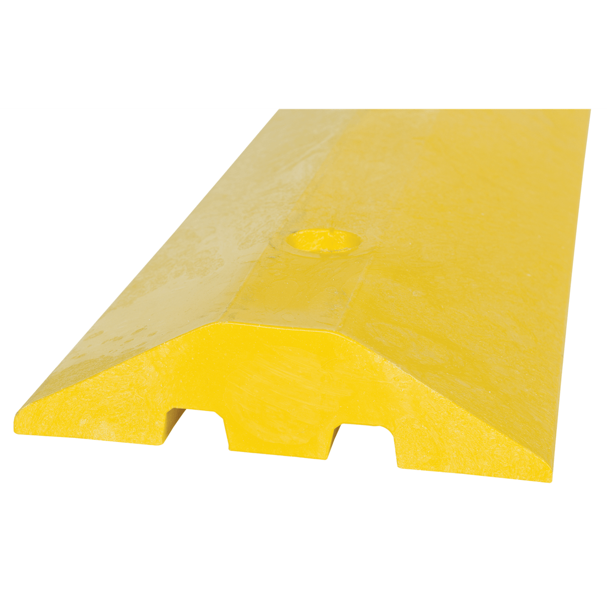 Vestil Plastic Speed Bump Asphalt Hardware 106 In. x 10 In. x 2 In. Yellow SBA-108