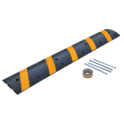 Vestil Rubber Heavy Duty Speed Bump 72 In. Length Asphalt 40,000 Lb. Capacity Black SBRY-72-A