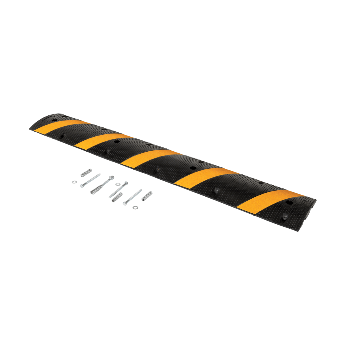 Vestil Rubber Heavy Duty Speed Bump 72 In. Length Concrete 40,000 Lb. Capacity Black SBRY-72-C