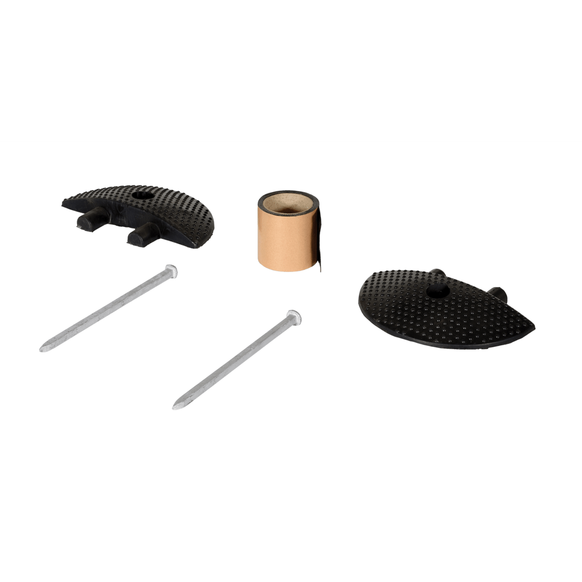 Vestil Rubber Heavy Duty Speed Bump Asphalt End Caps Black SBRY-CAP-A