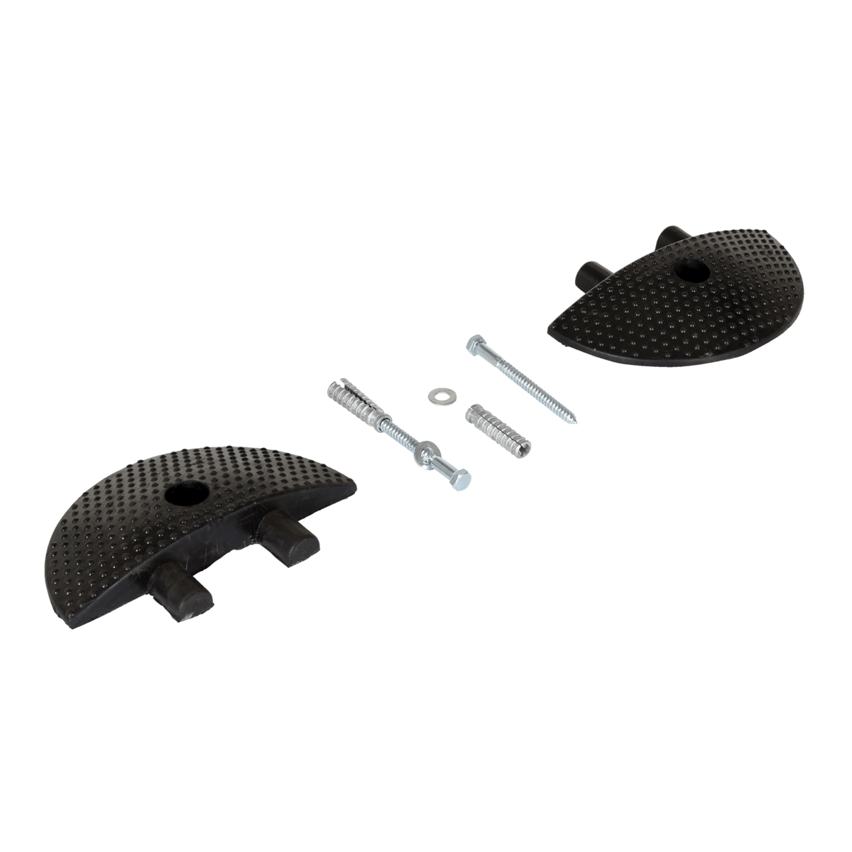 Vestil Rubber Heavy Duty Speed Bump Concrete End Caps Black SBRY-CAP-C