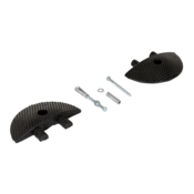 Vestil Rubber Heavy Duty Speed Bump Concrete End Caps Black SBRY-CAP-C