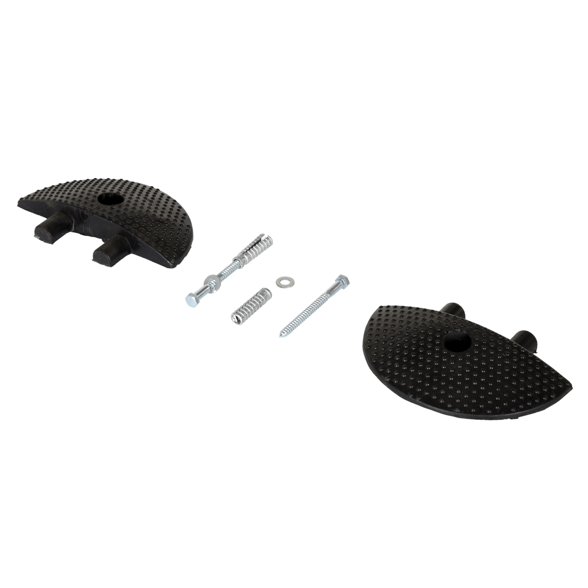 Vestil Rubber Heavy Duty Speed Bump Concrete End Caps Black SBRY-CAP-C