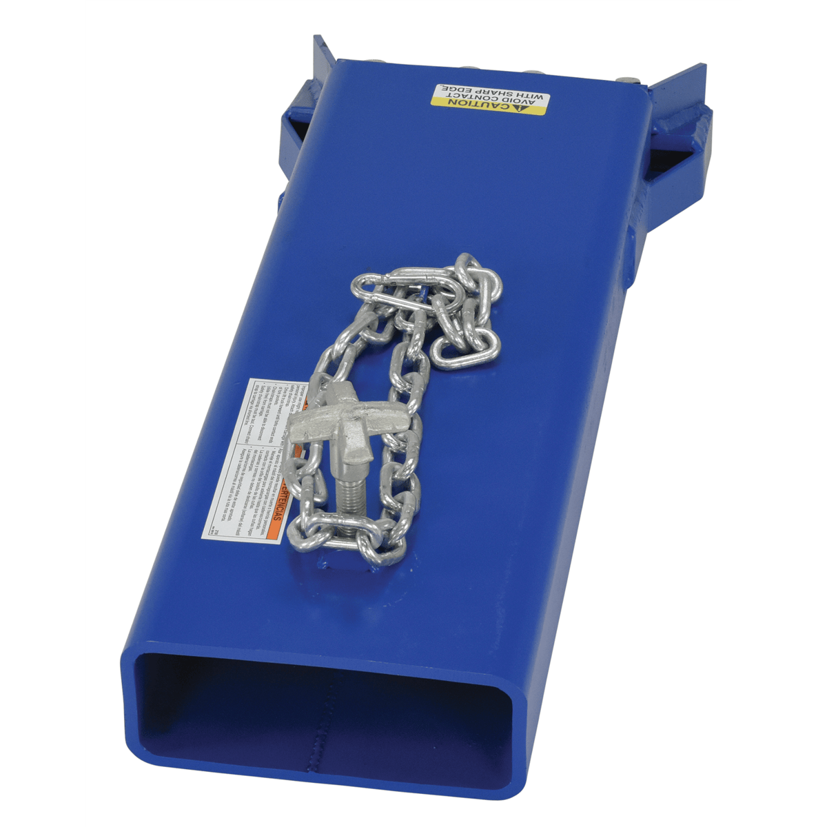 Vestil Steel Fork Truck Floor Scrapper 12 In. Blade Width Blue/Yellow SCRAPE-1