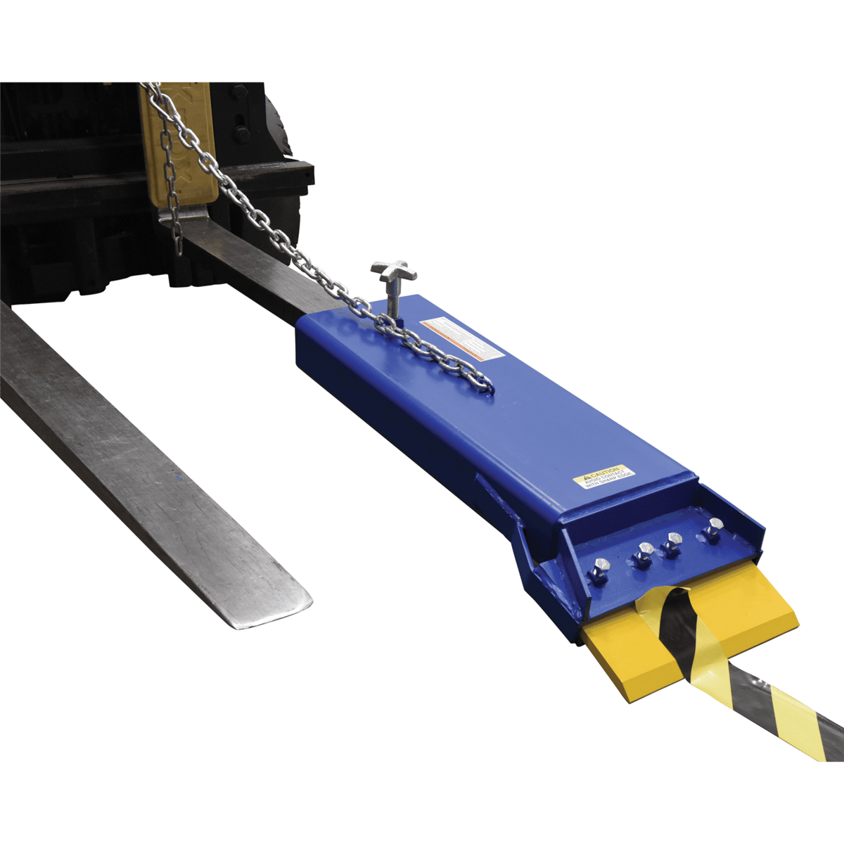 Vestil Steel Fork Truck Floor Scrapper 12 In. Blade Width Blue/Yellow SCRAPE-1