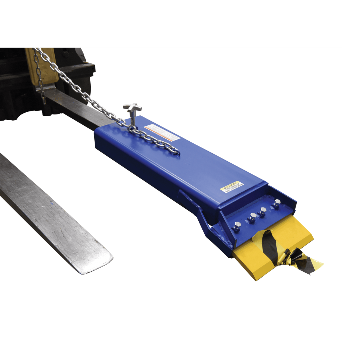 Vestil Steel Fork Truck Floor Scrapper 12 In. Blade Width Blue/Yellow SCRAPE-1