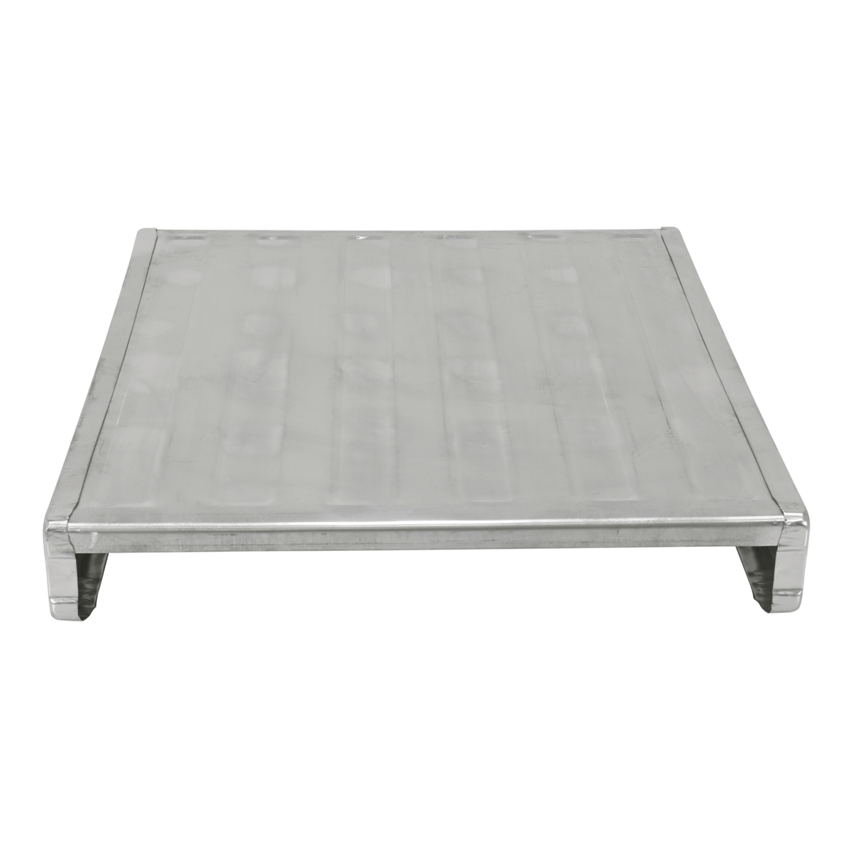 Vestil Galvanized Steel Solid Deck Pallet 39-1/2 In x 47 In x 6-1/2 In 4,000 Lb Floor Gray SDSP-4048