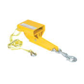 Vestil Steel Hoist Single Auto Tension Swivel Hook 16 In x 6 In x 14-5/16 In 4,000Lb Yel S-FORK-4-AT