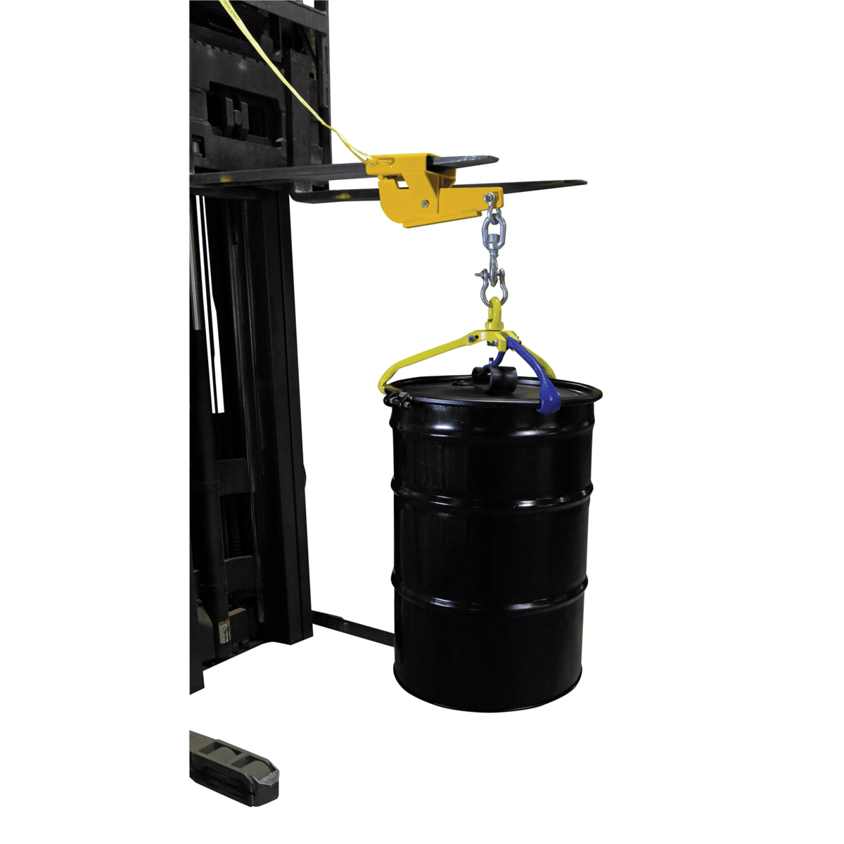 Vestil Steel Hoist Single Auto Tension Swivel Hook 16 In x 6 In x 14-5/16 In 4,000Lb Yel S-FORK-4-AT