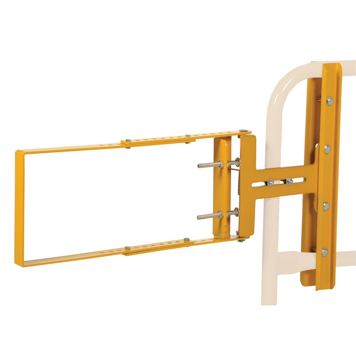 Vestil Steel Self-Closing Gate 24 In. to 40 In. Opening Yellow SPG-40-Y