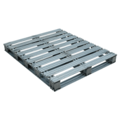Vestil Galvanized Steel Pallet 48 In. x 40 In. x 4-3/4 In. 8,000 Lb. Floor Capacity Gray SPL-4048