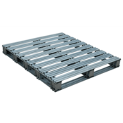 Vestil Galvanized Steel Pallet 48 In. x 42 In. x 4-3/4 In. 8,000 Lb. Floor Capacity Gray SPL-4248
