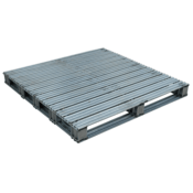 Vestil Galvanized Steel Pallet 48 In. x 48 In. x 4-3/4 In. 8,000 Lb. Floor Capacity Gray SPL-4848