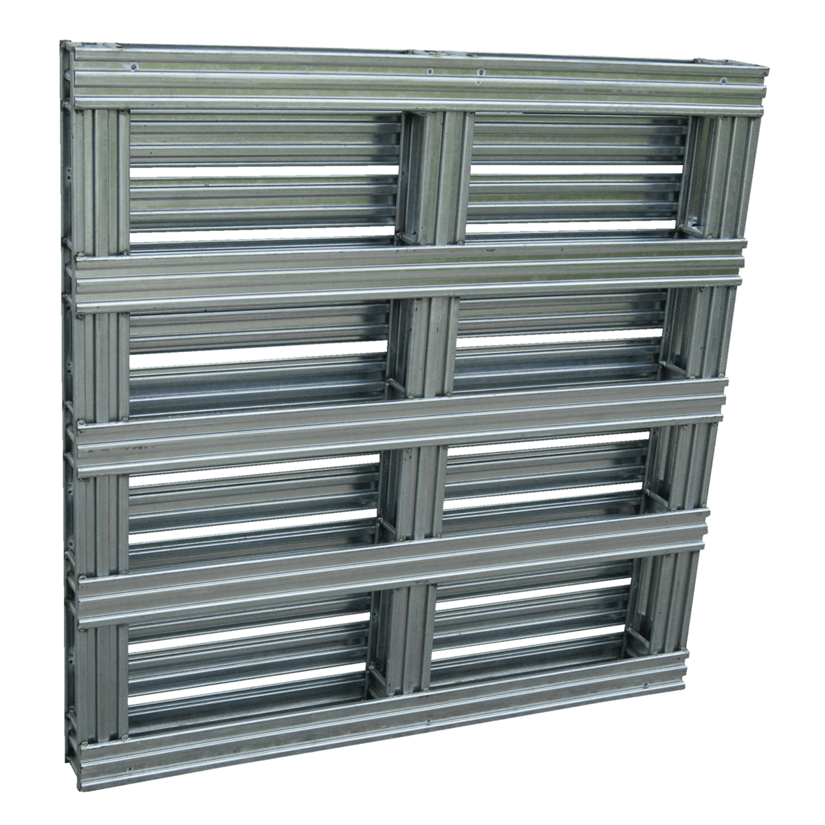 Vestil Galvanized Steel Pallet 48 In. x 48 In. x 4-3/4 In. 8,000 Lb. Floor Capacity Gray SPL-4848