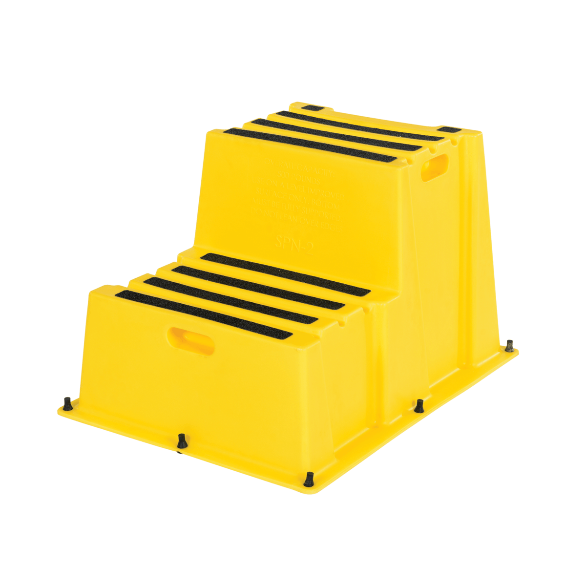 Vestil Polyethylene Nestable 2 Step 500 Lb. Capacity Yellow SPN-2-YL
