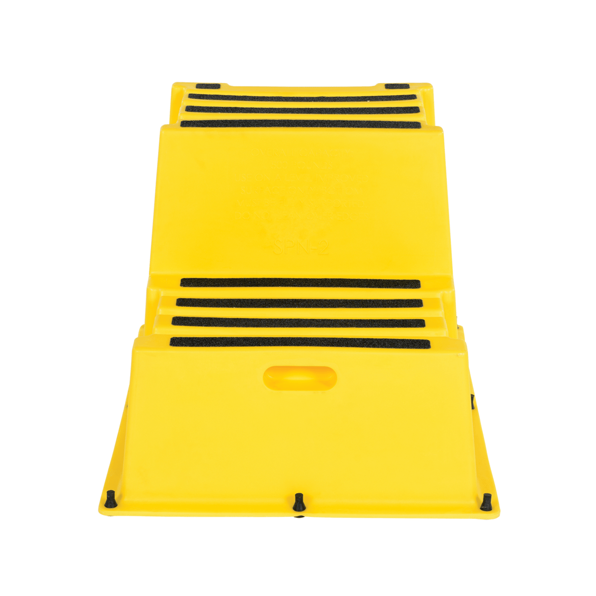 Vestil Polyethylene Nestable 2 Step 500 Lb. Capacity Yellow SPN-2-YL