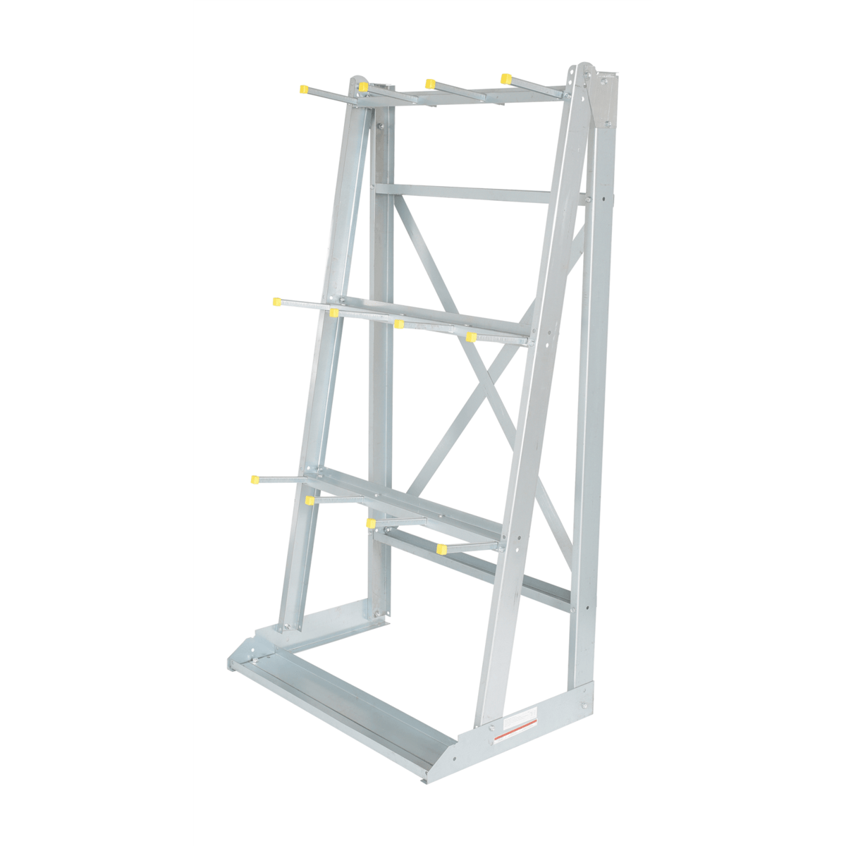 Vestil Steel Vertical Floor Mounted Rack 24 In. x 36 In. x 72 In. 2,000 Lb. Capacity Silver SR-V