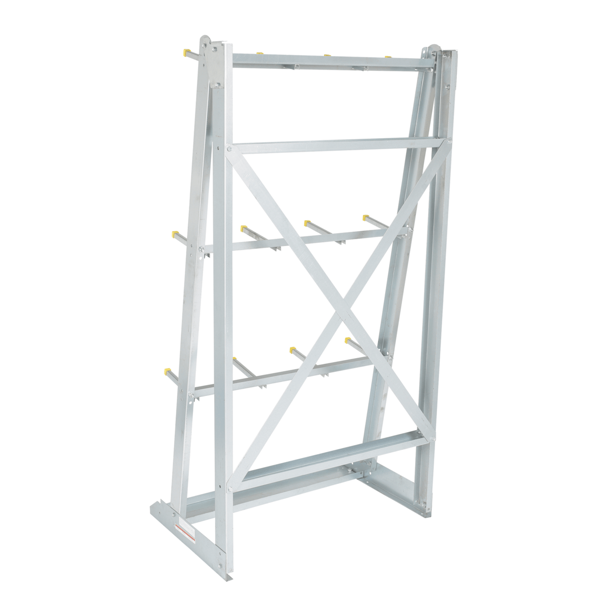 Vestil Steel Vertical Floor Mounted Rack 24 In. x 36 In. x 72 In. 2,000 Lb. Capacity Silver SR-V