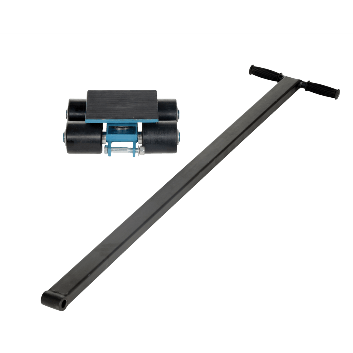 Vestil Steel Machinery Skates 4 Nylon Rollers 3 Ton Static Capacity Blue SSKT-3