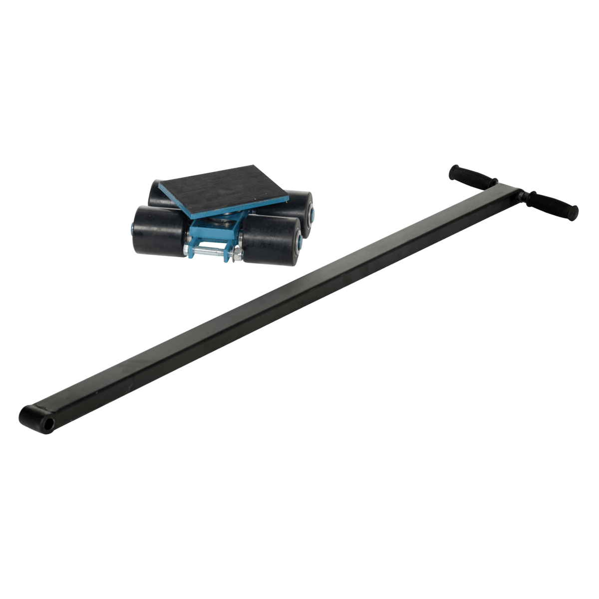 Vestil Steel Machinery Skates 4 Nylon Rollers 3 Ton Static Capacity Blue SSKT-3