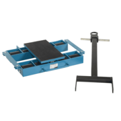 Vestil Steel Machinery Skates 8 Nylon Rollers 6 Ton Static Capacity Blue SSKT-6