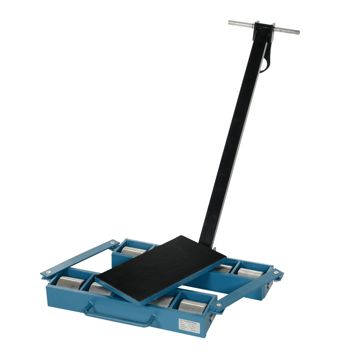 Vestil Steel Machinery Skates 8 Nylon Rollers 12 Ton Static Capacity Blue SSKT-12