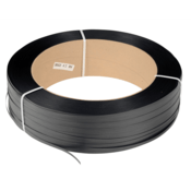Vestil Polypropylene Strapping 1/2 In. Width 9,000 Ft 16 x 6 In. Core Black ST-12-16X6-BL