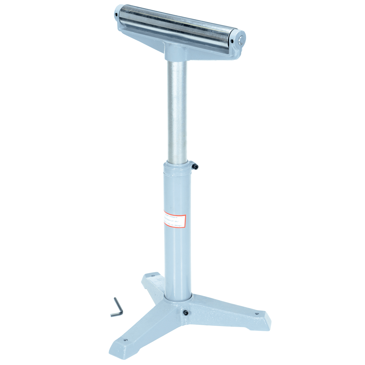 Vestil Steel Horizontal Roller Stand 23 to 38-1/2 In. Raised Height 1,760 Lb. Capacity Gray STAND-H