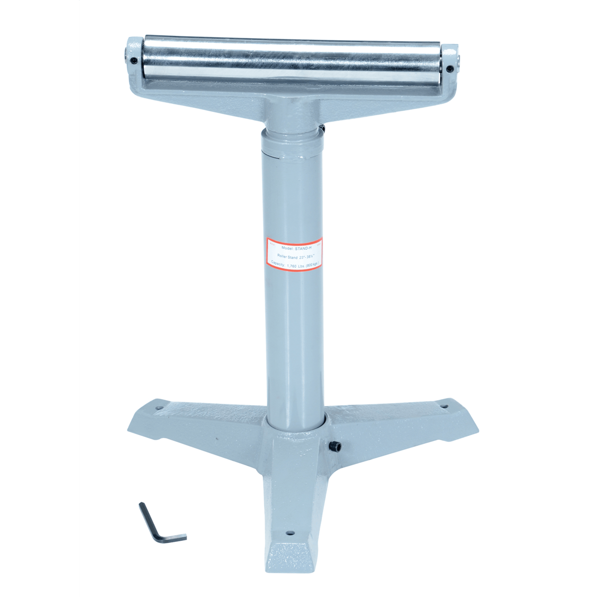 Vestil Steel Horizontal Roller Stand 23 to 38-1/2 In. Raised Height 1,760 Lb. Capacity Gray STAND-H