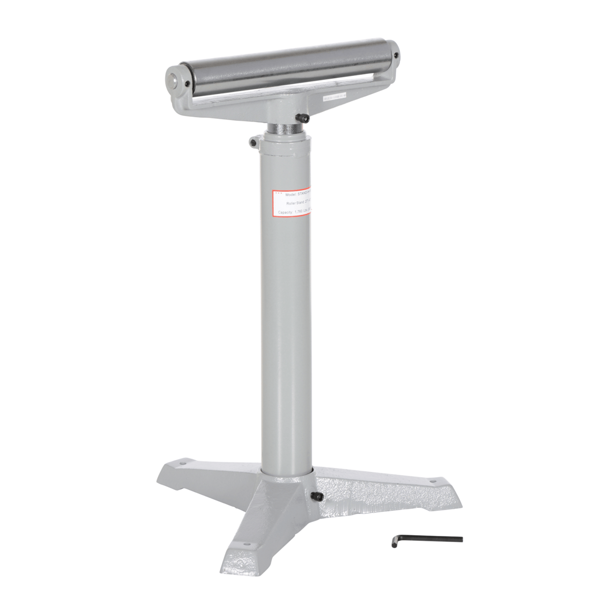Vestil Steel Horizontal Roller Stand 27 to 42 In. Raised Height 1,760 Lb. Capacity Gray STAND-H-HP