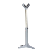 Vestil Steel Roller Stand Qy (2) 5 In. V Beams 27 to 42 In. Raised Height 1,760Lb Silver STAND-V-HP