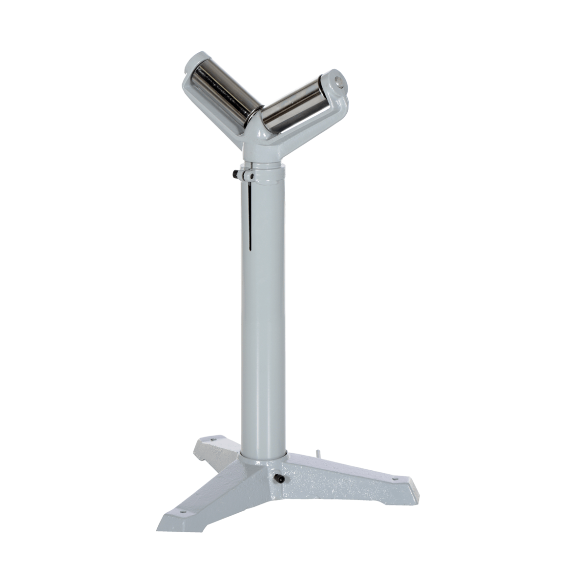 Vestil Steel Roller Stand Qy (2) 5 In. V Beams 27 to 42 In. Raised Height 1,760Lb Silver STAND-V-HP