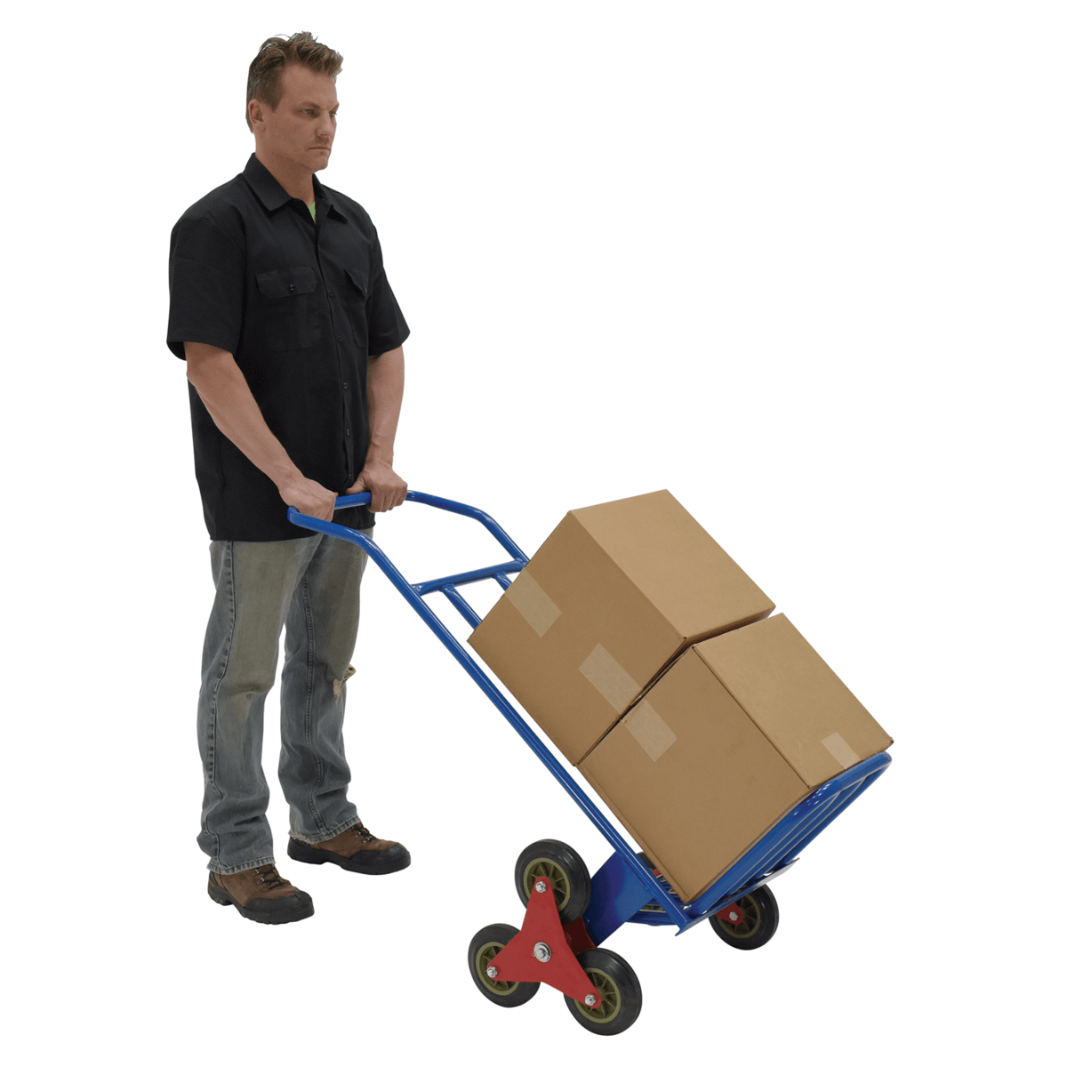 Vestil Steel Stair Hand Truck 300 Lb. Capacity Blue ST-TRUCK-300