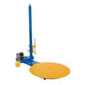 Vestil Steel Semi-Automatic Stretch Wrap Machine 50In Turntable Diameter 4,000 Lb Blue/Yellow SWA-50