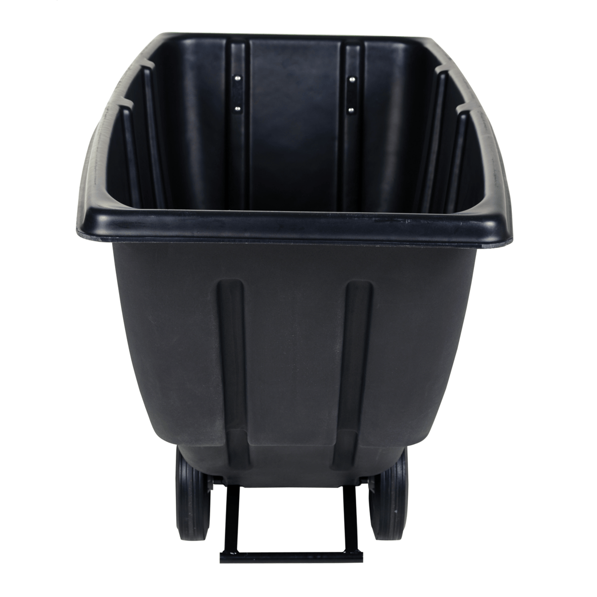 Vestil Plastic Light Duty Tilt Truck 1/2 Cubic Yard 450 Lb. Capacity Black TDT-50-LD-BLACK