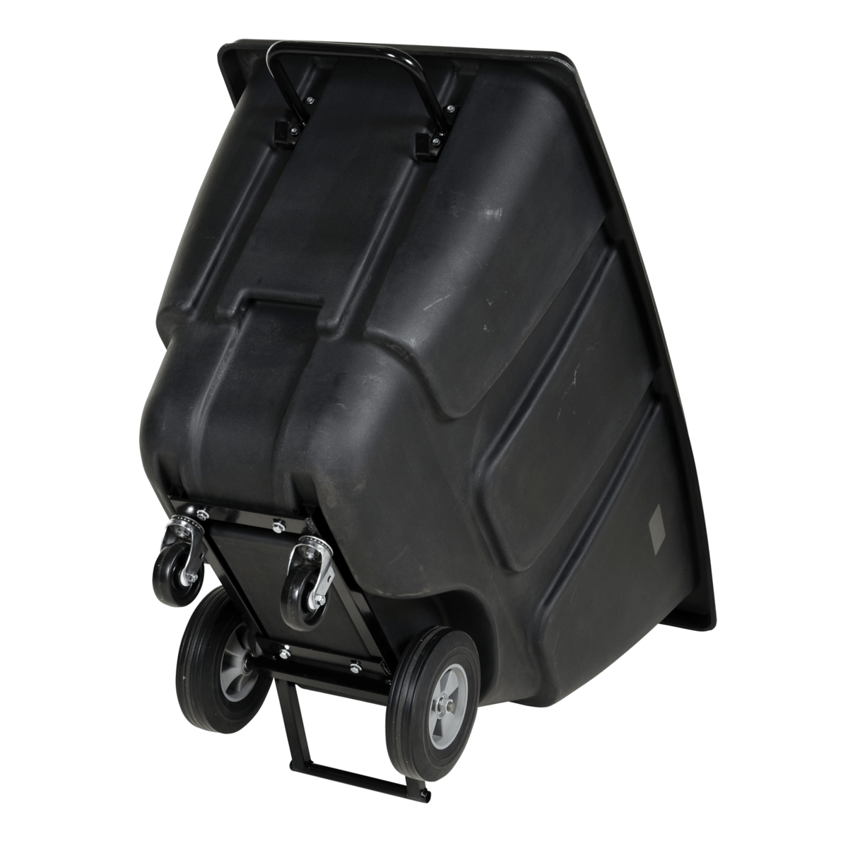 Vestil Plastic Light Duty Tilt Truck 1/2 Cubic Yard 450 Lb. Capacity Black TDT-50-LD-BLACK