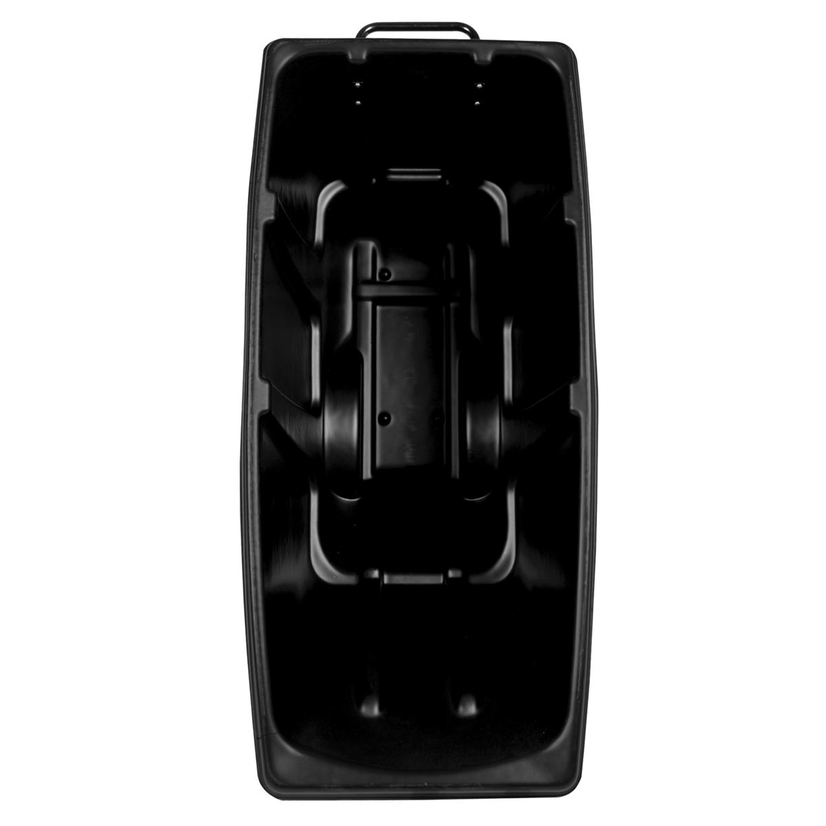 Vestil Plastic Heavy Duty Tilt Truck 1/2 Cubic Yard 1400 Lb. Capacity Black TDT-50-HD-BLACK