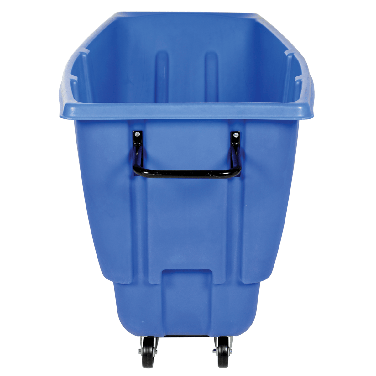 Vestil Plastic Light Duty Tilt Truck 1/2 Cubic Yard 450 Lb. Capacity Blue TDT-50-LD-BLUE