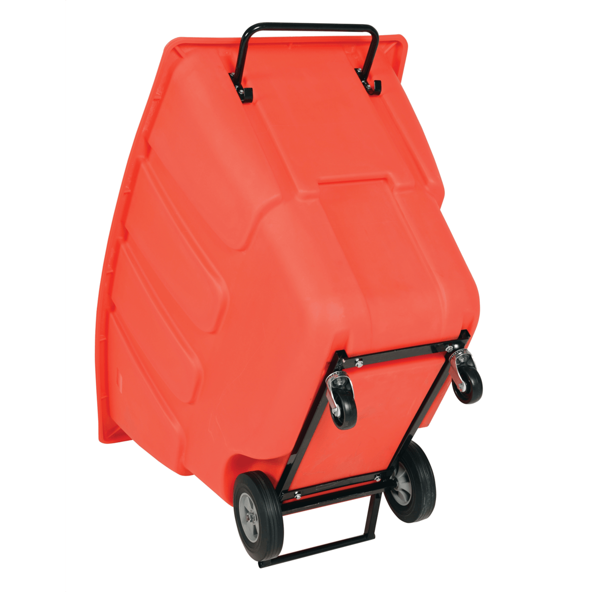 Vestil Plastic Light Duty Tilt Truck 1/2 Cubic Yard 450 Lb. Capacity Red TDT-50-LD-RED